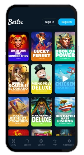 Betlix casino télécharger